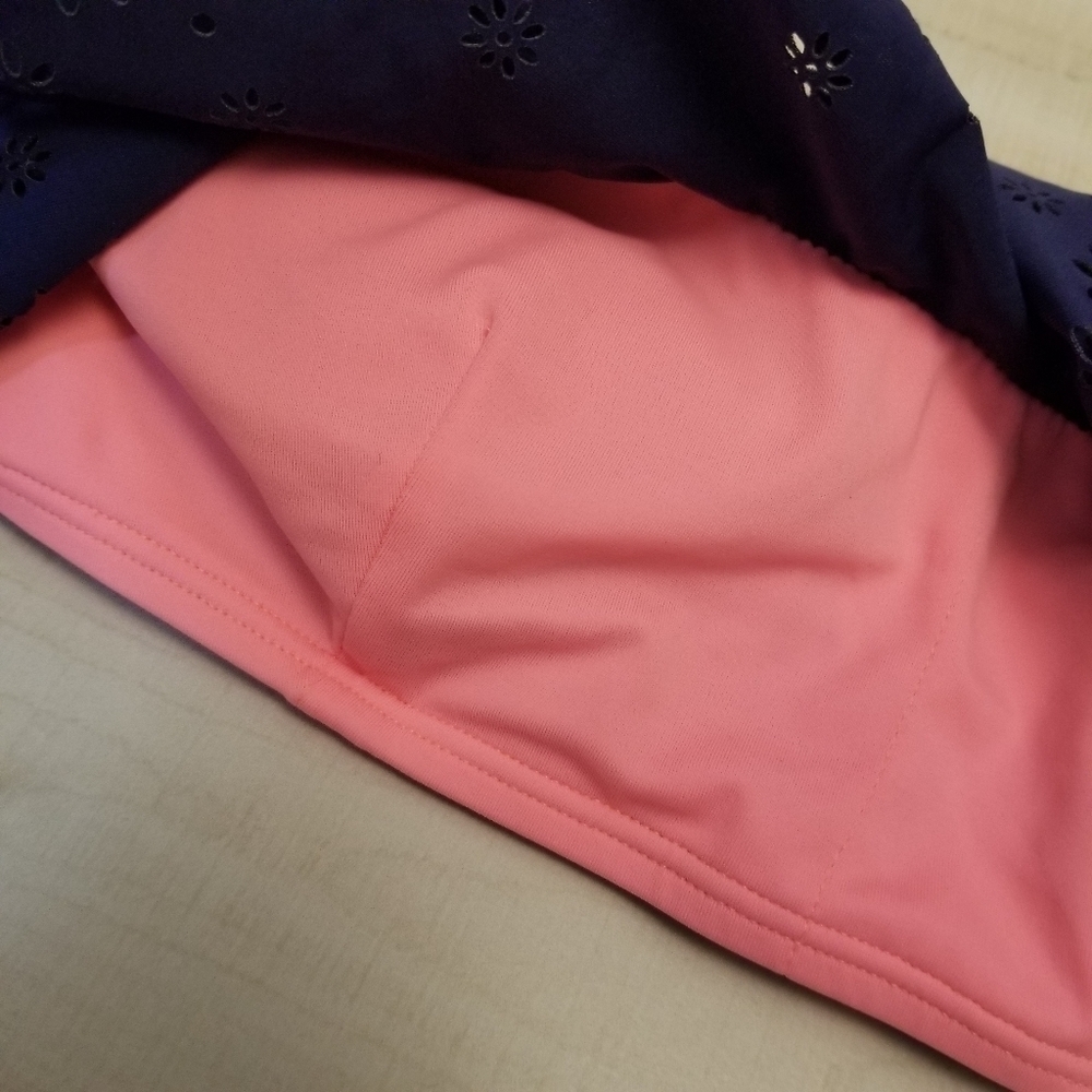 {M} PINK Victoria's Secret Bandeau Flounce String Bikini TOP ONLY - Picture 4 of 8